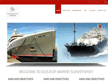 Tablet Screenshot of guildofmarinesurveyors.org